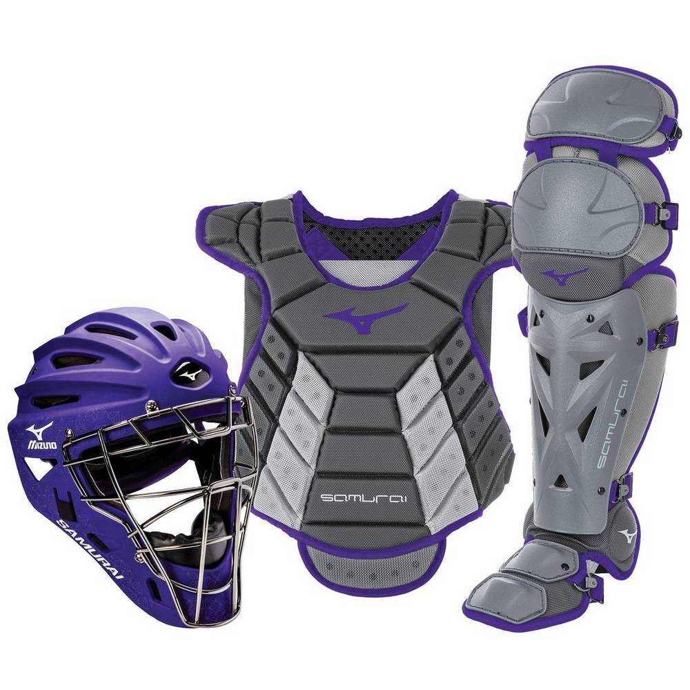 Damske Catchers Gear Mizuno Samurai Boxed (14-15") Siva/Nachový Vypredaj ZSPV90263